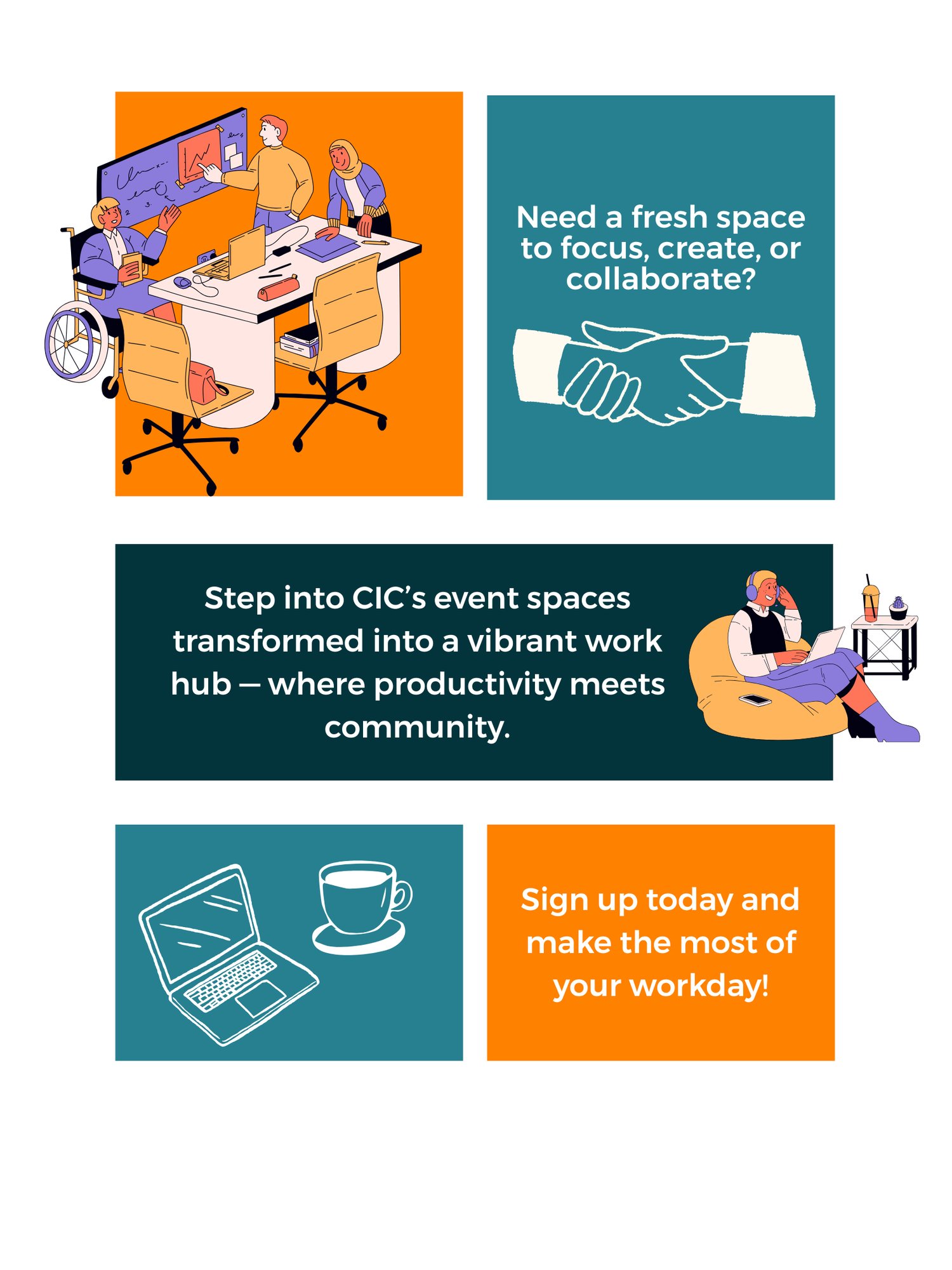 Step Into Productivity CIC’s Open Work & Collaborative Days Step Into Productivity CIC’s Open Work & Collaborative Days